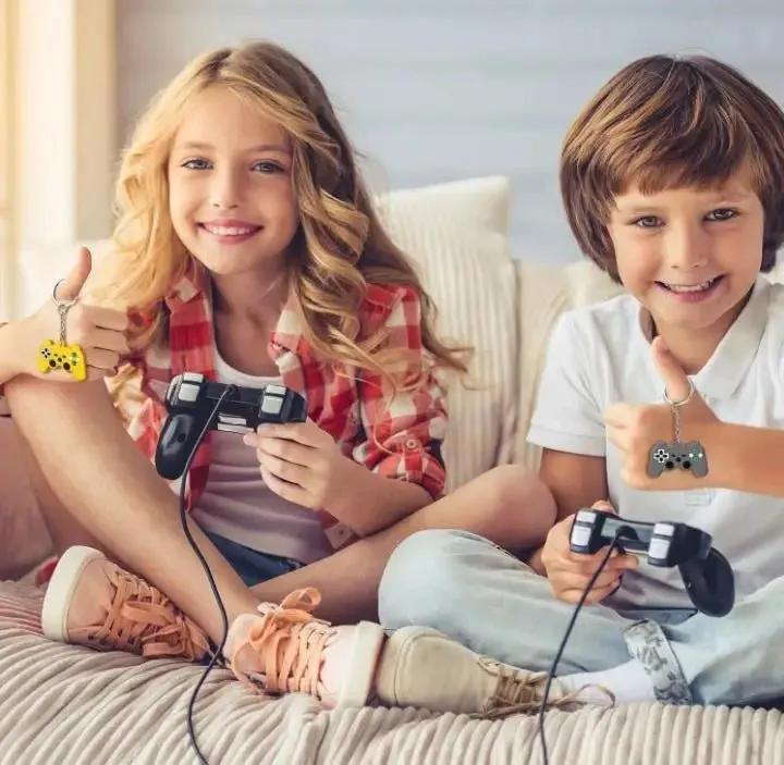10 Pieces Video Game Controller Keychains