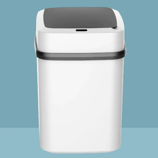 13/15L Touchless Trash Can Waterproof Automatic Knock Induction Smart Trash Can With Lid For Kitchen