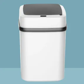 13/15L Touchless Trash Can Waterproof Automatic Knock Induction Smart Trash Can With Lid For Kitchen