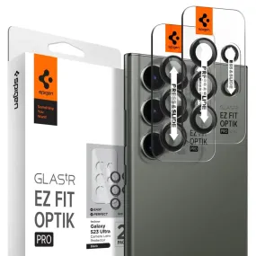 [2 Pack] Galaxy S23 Ultra Camera Lens Protector EZ Fit Optik Pro