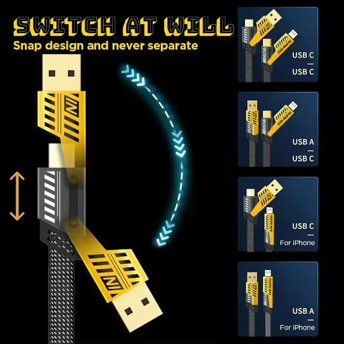 4 in 1 Multi Charging Cable