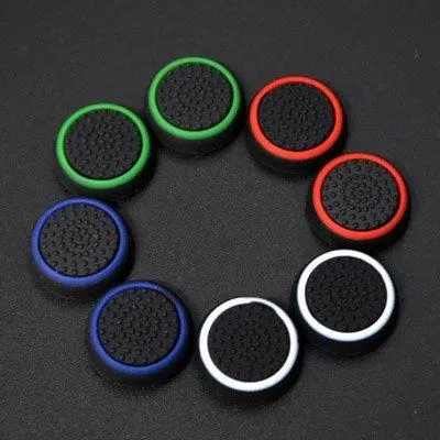 4-Pairs: Silicone Cap Joystick Thumb Grip Protect Cover for PS3 PS4 Xbox 360 Xbox One Wii U Game Controllers