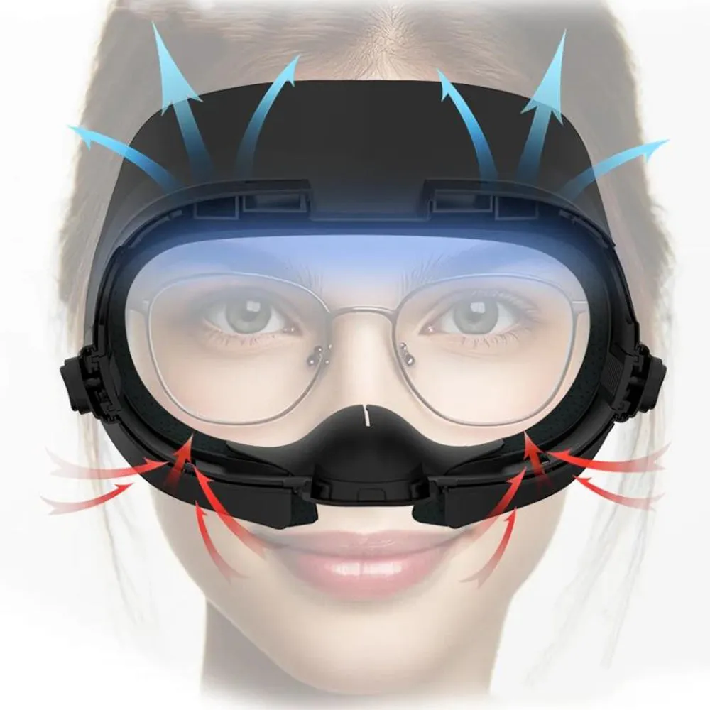 6-in-1 Soft Face Cushion Pad Replacement Compatible Quest 3 Air-Circulation Face Cover Pad Set