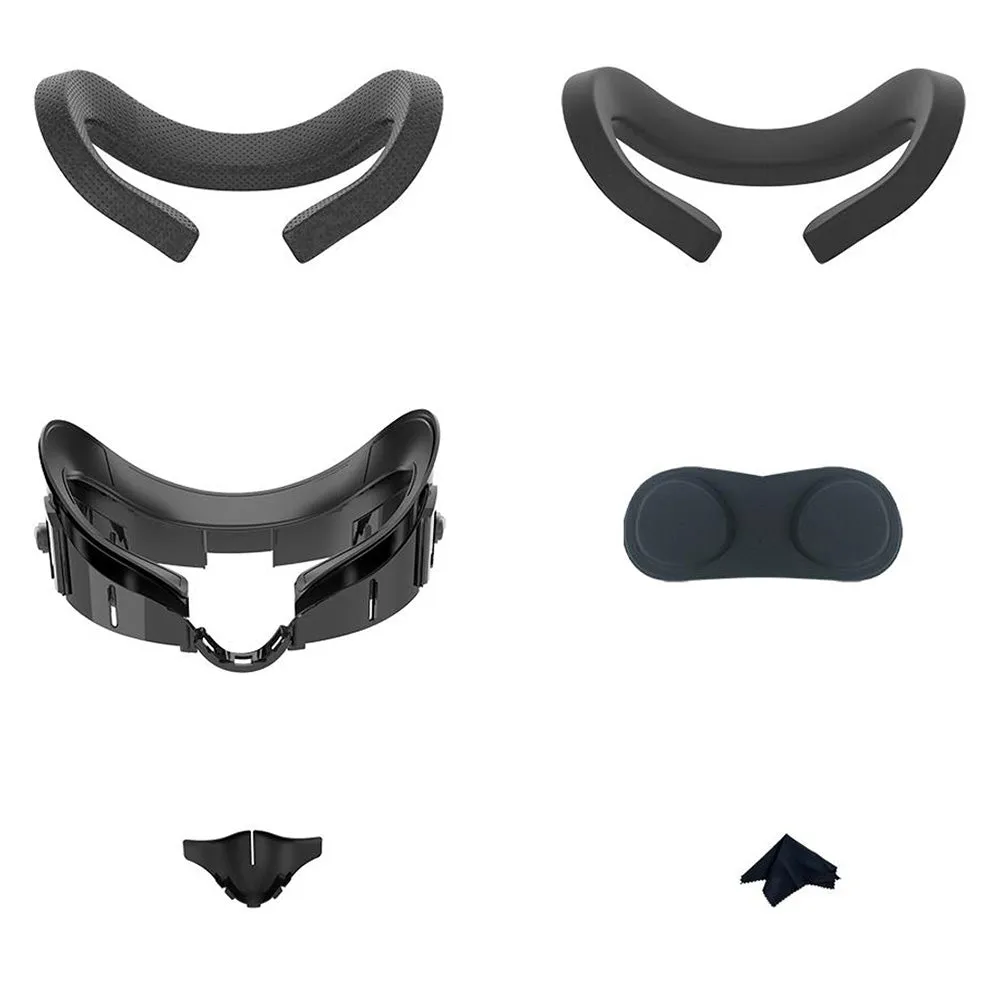 6-in-1 Soft Face Cushion Pad Replacement Compatible Quest 3 Air-Circulation Face Cover Pad Set
