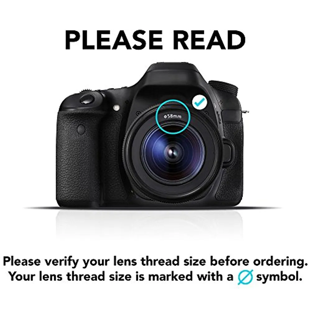 62mm Deluxe Reversible Tulip Flower w/ 3 Stages Collapsible Rubber Lens Hood