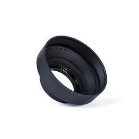 62mm Deluxe Reversible Tulip Flower w/ 3 Stages Collapsible Rubber Lens Hood