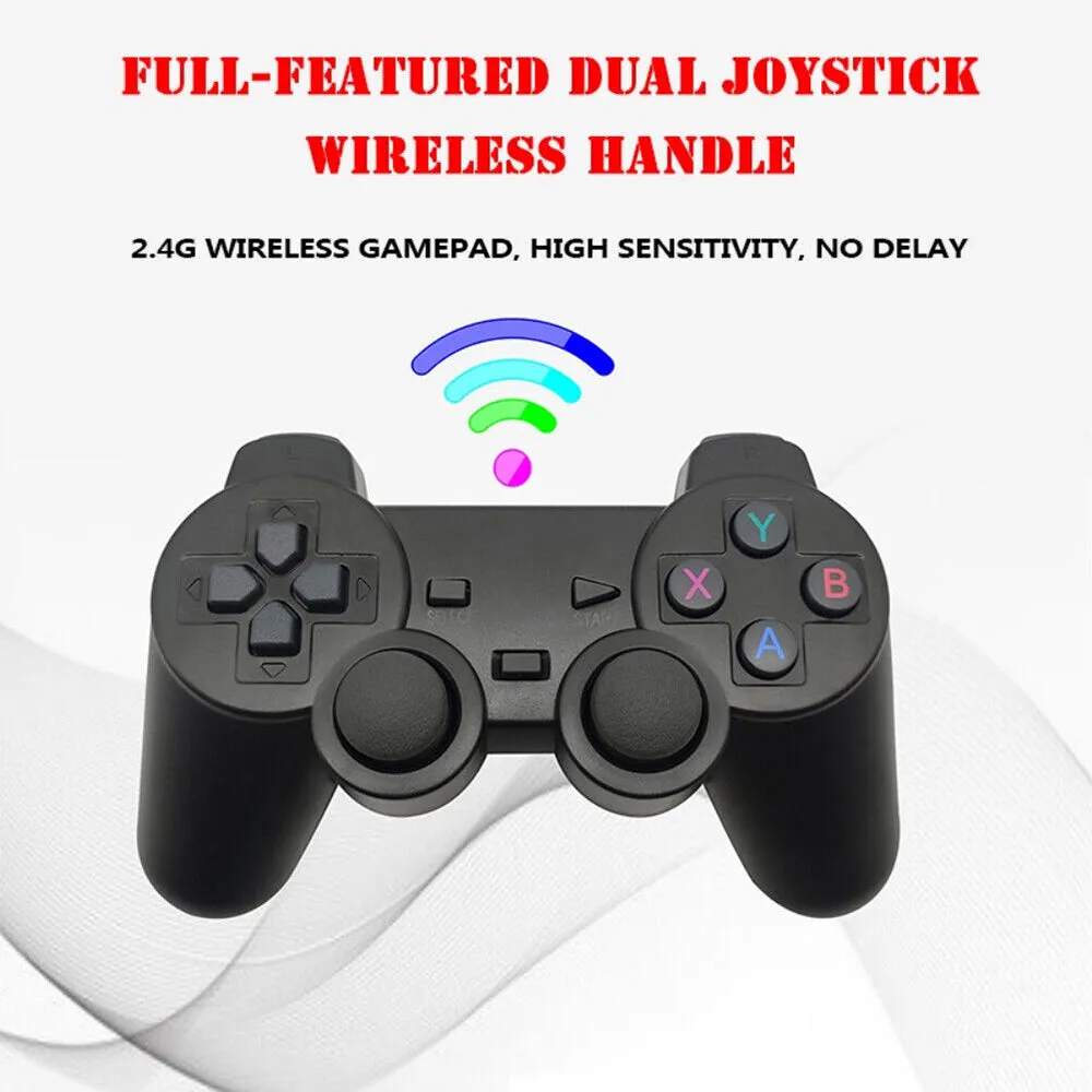 64G Retro Game Console Stick, 2 Wireless Controllers, HDMI, 4K HD