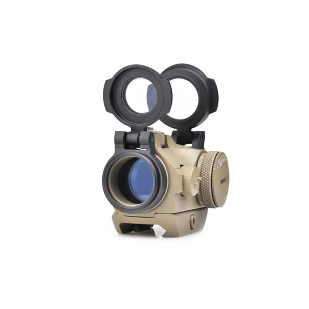 AIMO T2 Red Dot Sight with Low and High Mounts (Black / Tan)