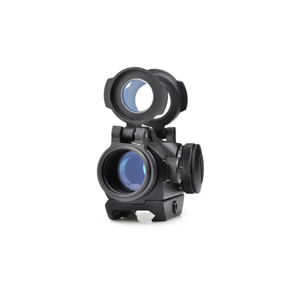 AIMO T2 Red Dot Sight with Low and High Mounts (Black / Tan)