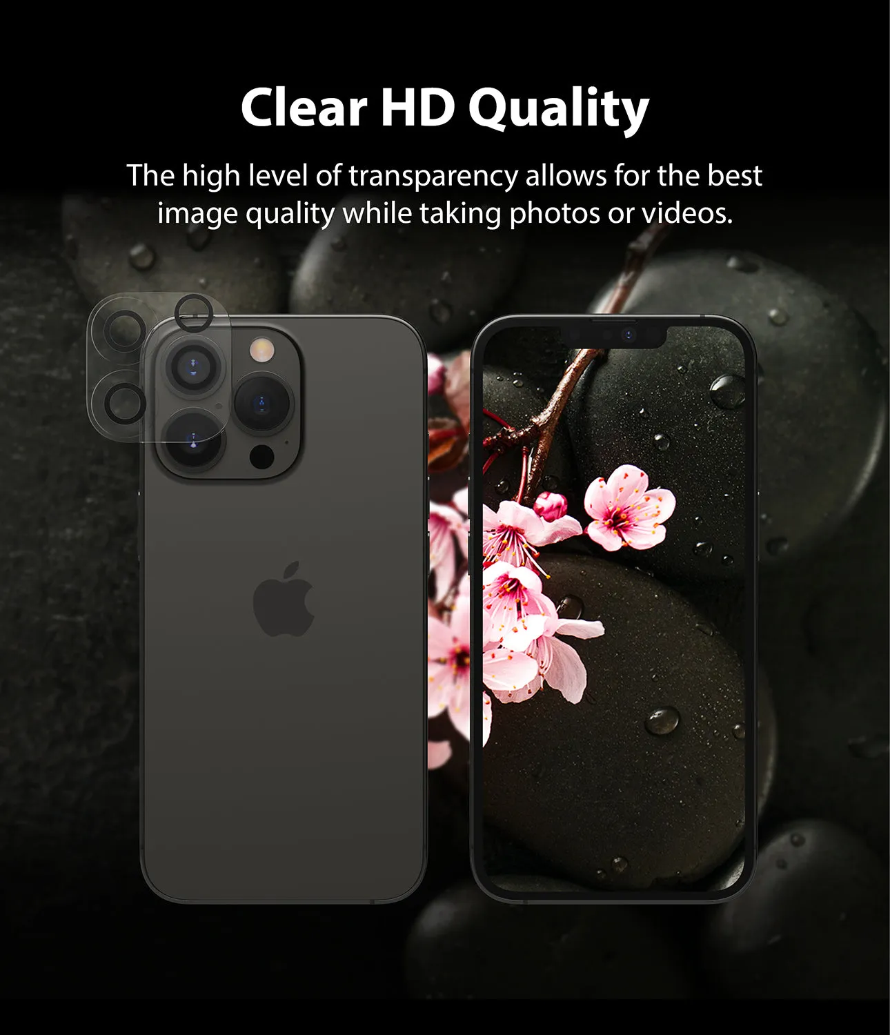 Apple iPhone 13 Pro / 13 Pro Max | Invisible Defender Camera Protector Glass| 2 Pack