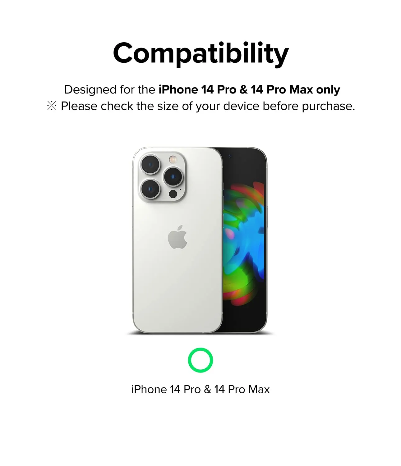 Apple iPhone 14 Pro / 14 Pro Max Lens protectors| Camera Styling| Black