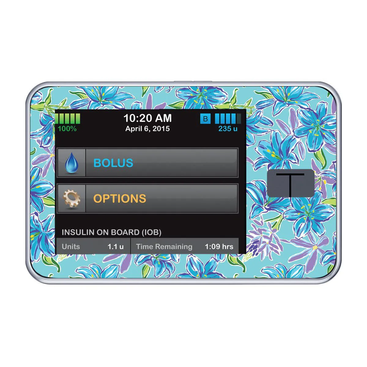 Azul Flowers Sticker for Tandem t:slim
