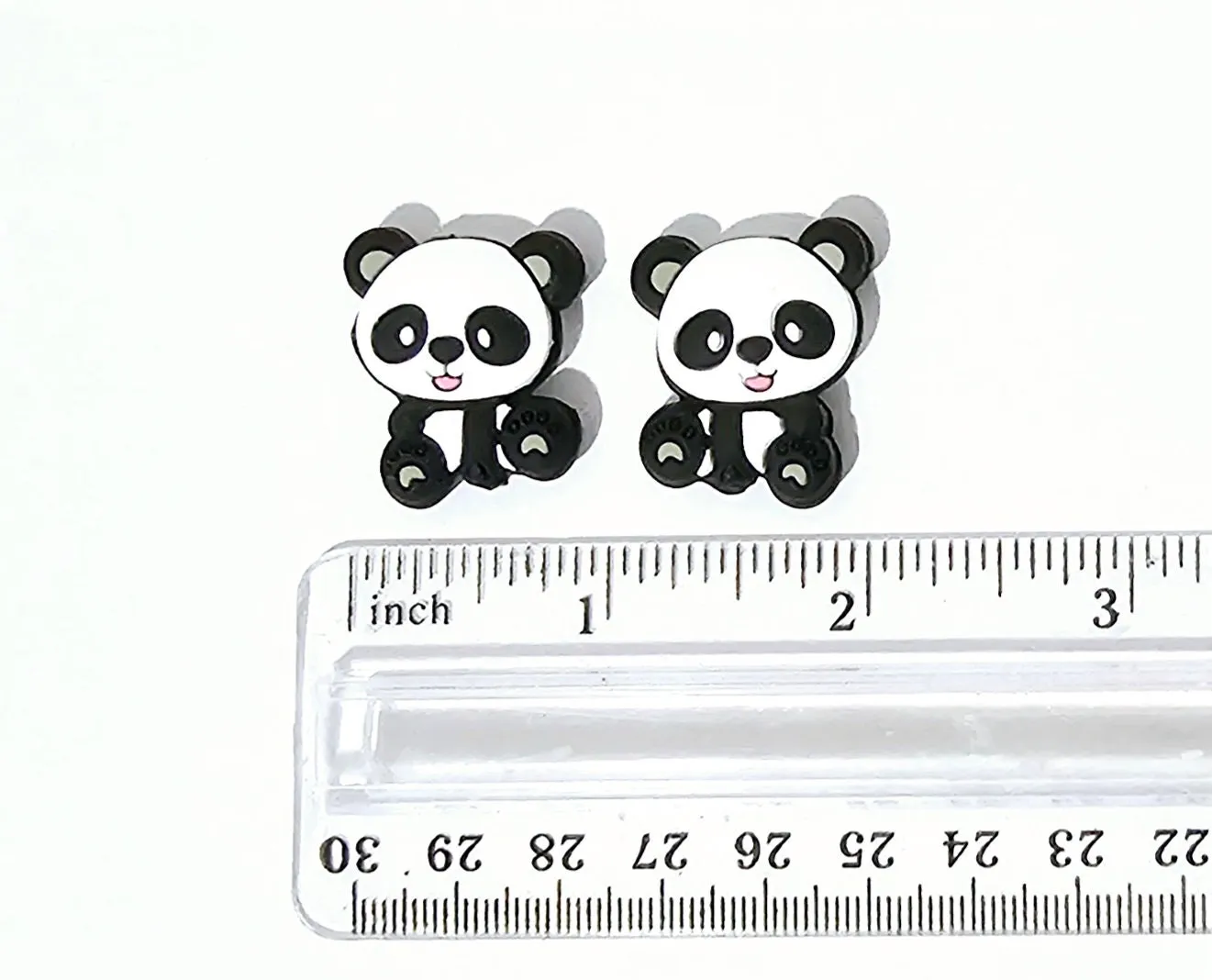 Baby Panda Bear Knitting Point Protectors Zoo Animal Stitch Stopper Cap Silicone Bead Needle Cover Accessories Notions Gifts for Knitter