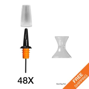BarFlow™ 48 Pack with 48 Snap-On Protectors™ & Bonus 1 ProBarJig™