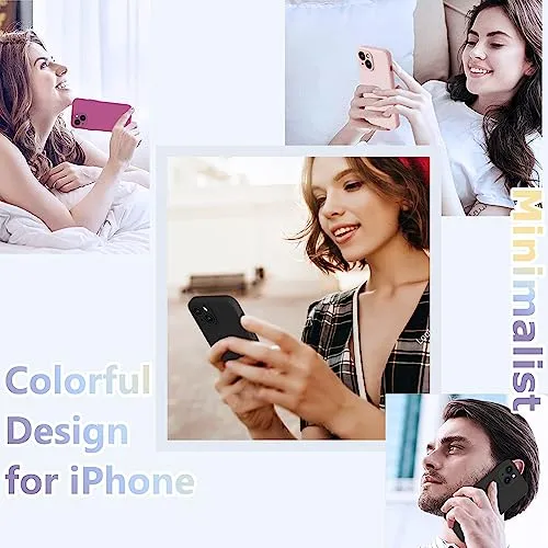 BossKiss Compatible with iPhone 14 Pro Case, Silicone Upgraded [Camera Protection] [2 Pcs 9H Screen Protector], Soft Anti-Scratch Microfiber Lining Inside, 6.1 inch, Pine Green