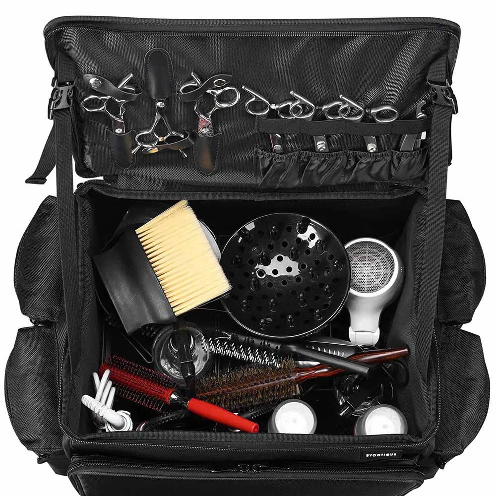 Byootique Fuhold Cosmetology Rolling Case & Hair Tool Travel Bag