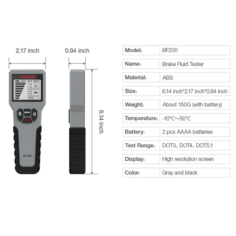 Car Brake Fluid Tester Pen Auto  Brake  Oil  Detector Universal