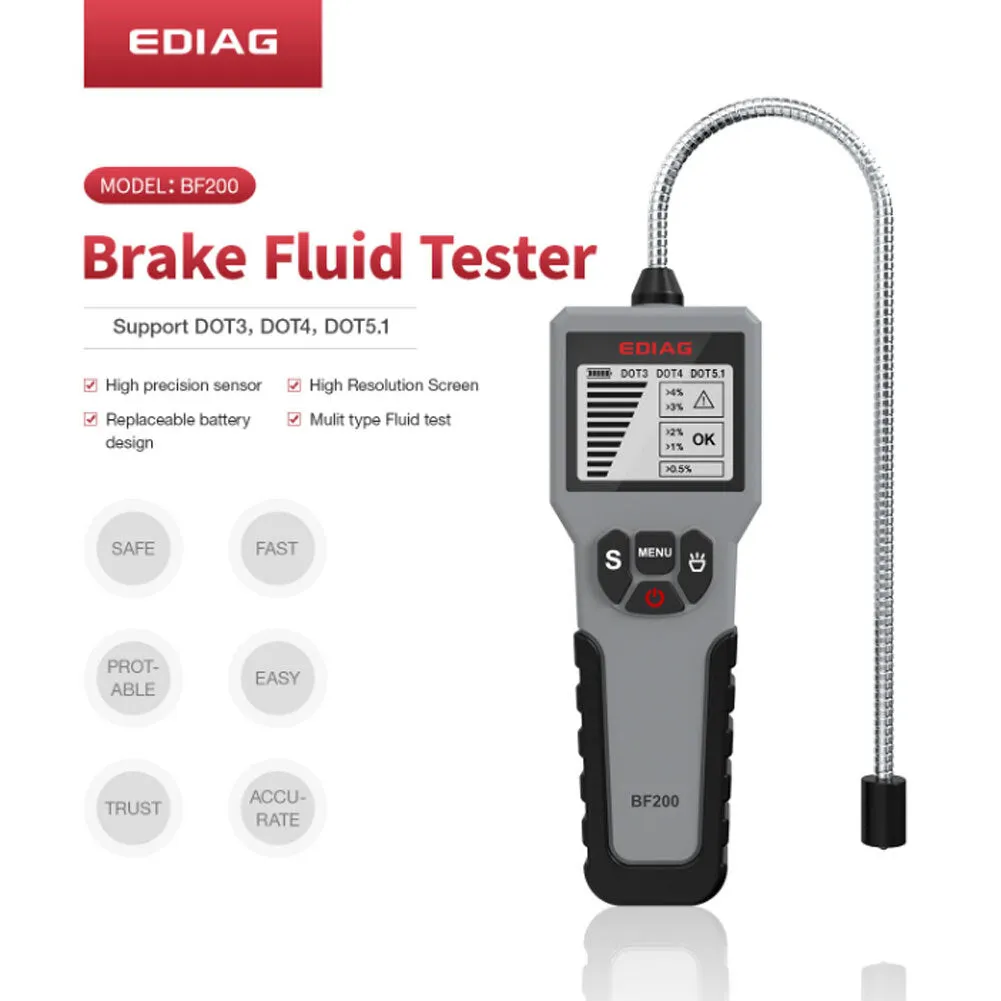 Car Brake Fluid Tester Pen Auto  Brake  Oil  Detector Universal