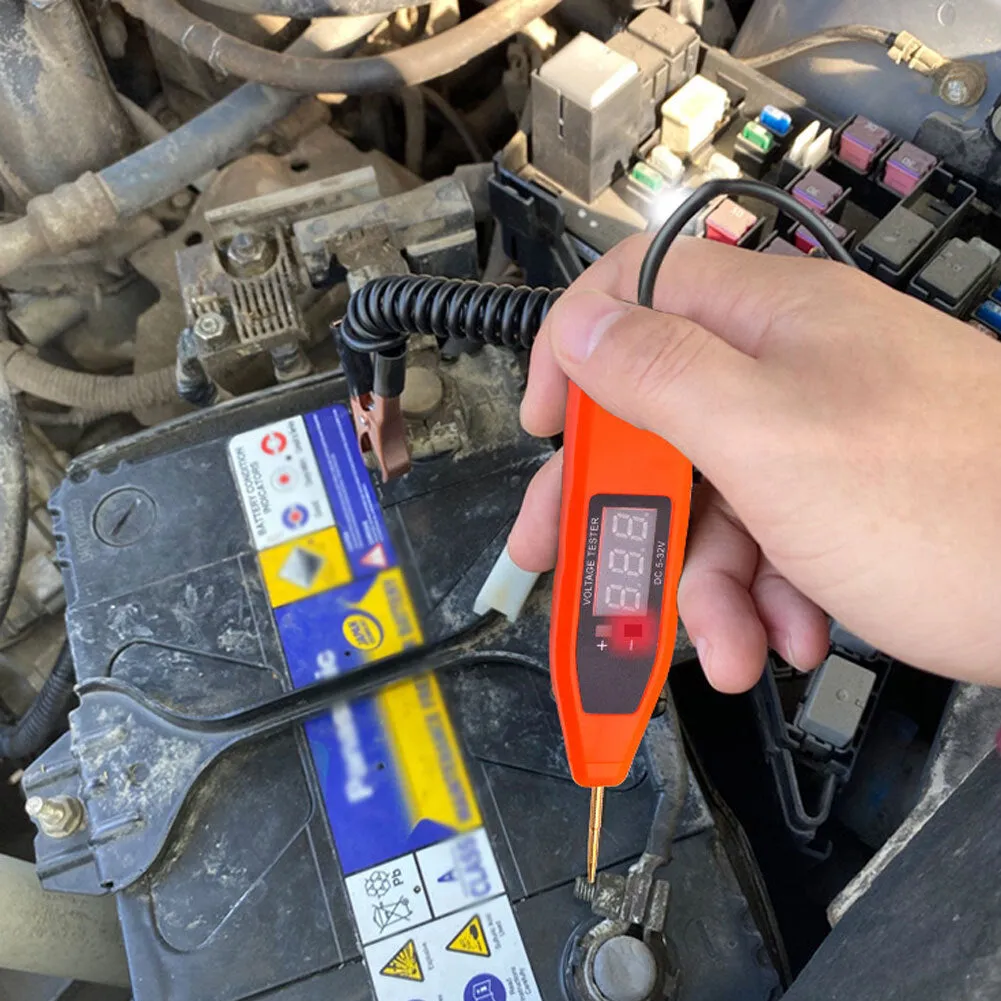 Car Circuit Tester Digital Display Voltage Detection Pen Repair