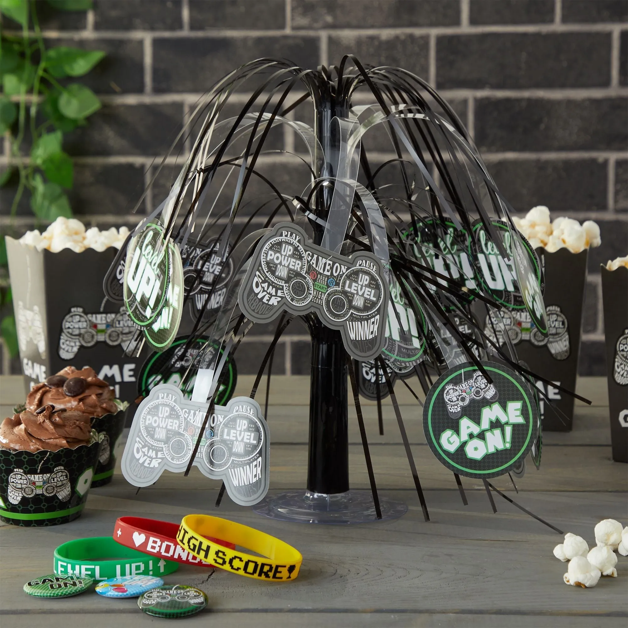 Cascade Centerpieces for Video Game Birthday Party Decorations (12 In, 3 Pack)