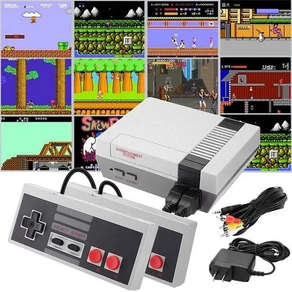 Classic Games Console with 500  Games Built in and 2 Controllers