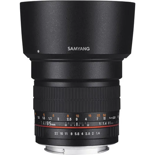 [CLEARANCE] Samyang MF 85mm f/1.4 Aspherical Lens for Nikon F with AE Chip SY85MAE-N