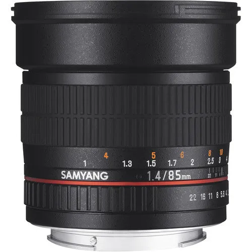 [CLEARANCE] Samyang MF 85mm f/1.4 Aspherical Lens for Nikon F with AE Chip SY85MAE-N