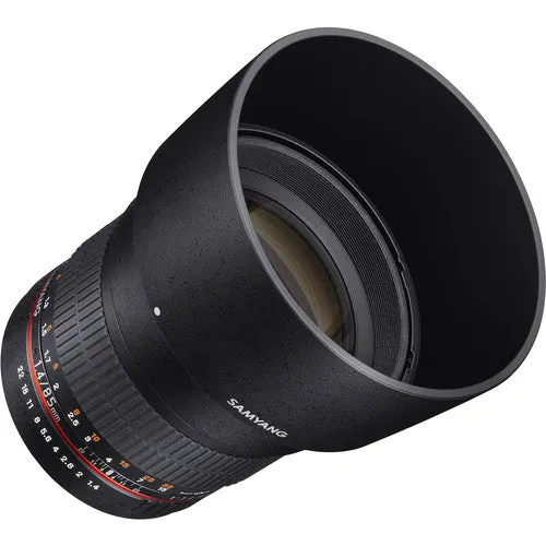 [CLEARANCE] Samyang MF 85mm f/1.4 Aspherical Lens for Nikon F with AE Chip SY85MAE-N