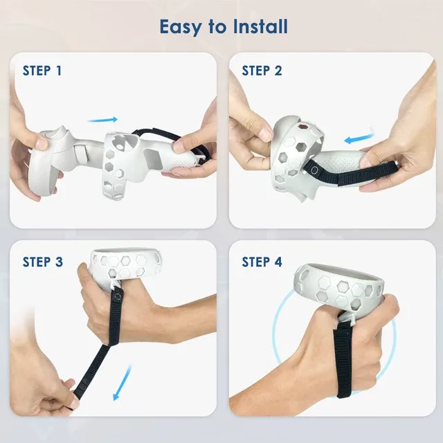 Controller Grip Cover with Handle for Meta Quest 2