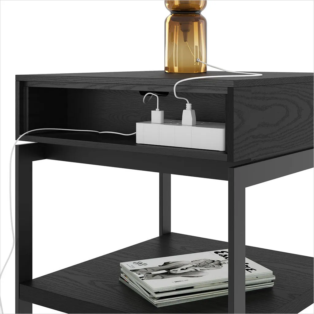 Cora End Table - Ebonized Ash