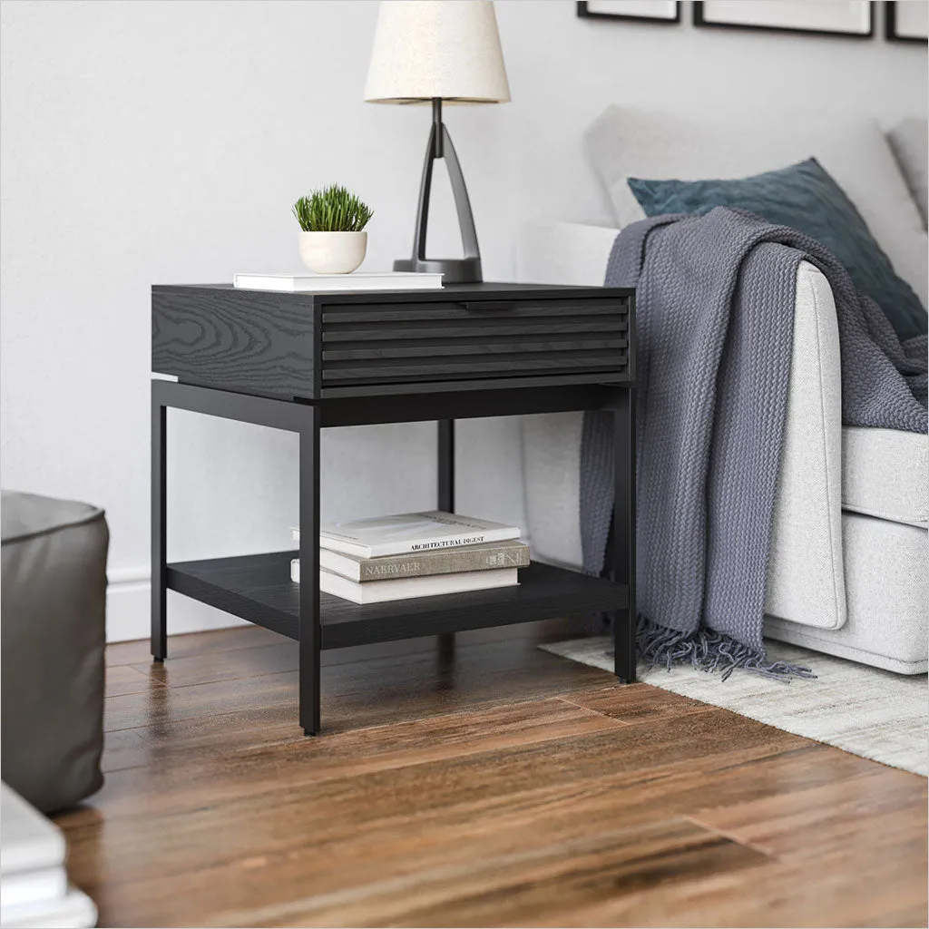 Cora End Table - Ebonized Ash