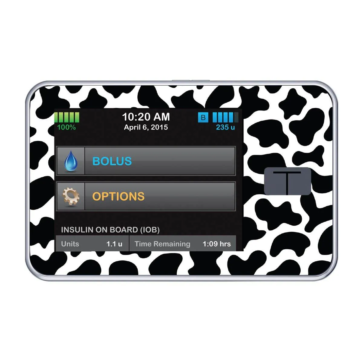 Cow Print Sticker for Tandem t:slim