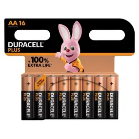 CU756 Duracell Plus AA 1.5V Battery  (Pack of 16)