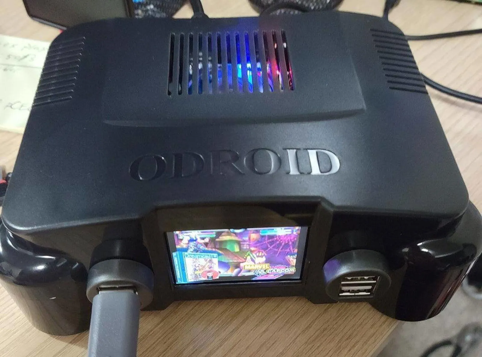 Custom oDroid Xu4 SBC gaming console system, 256GB Recalbox N64 Design & LCD display, A  gameplay