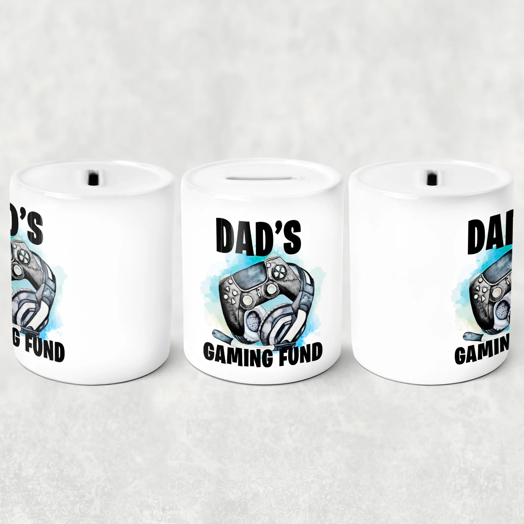 Dad's Gaming Fund Personalised Money Savings Pot