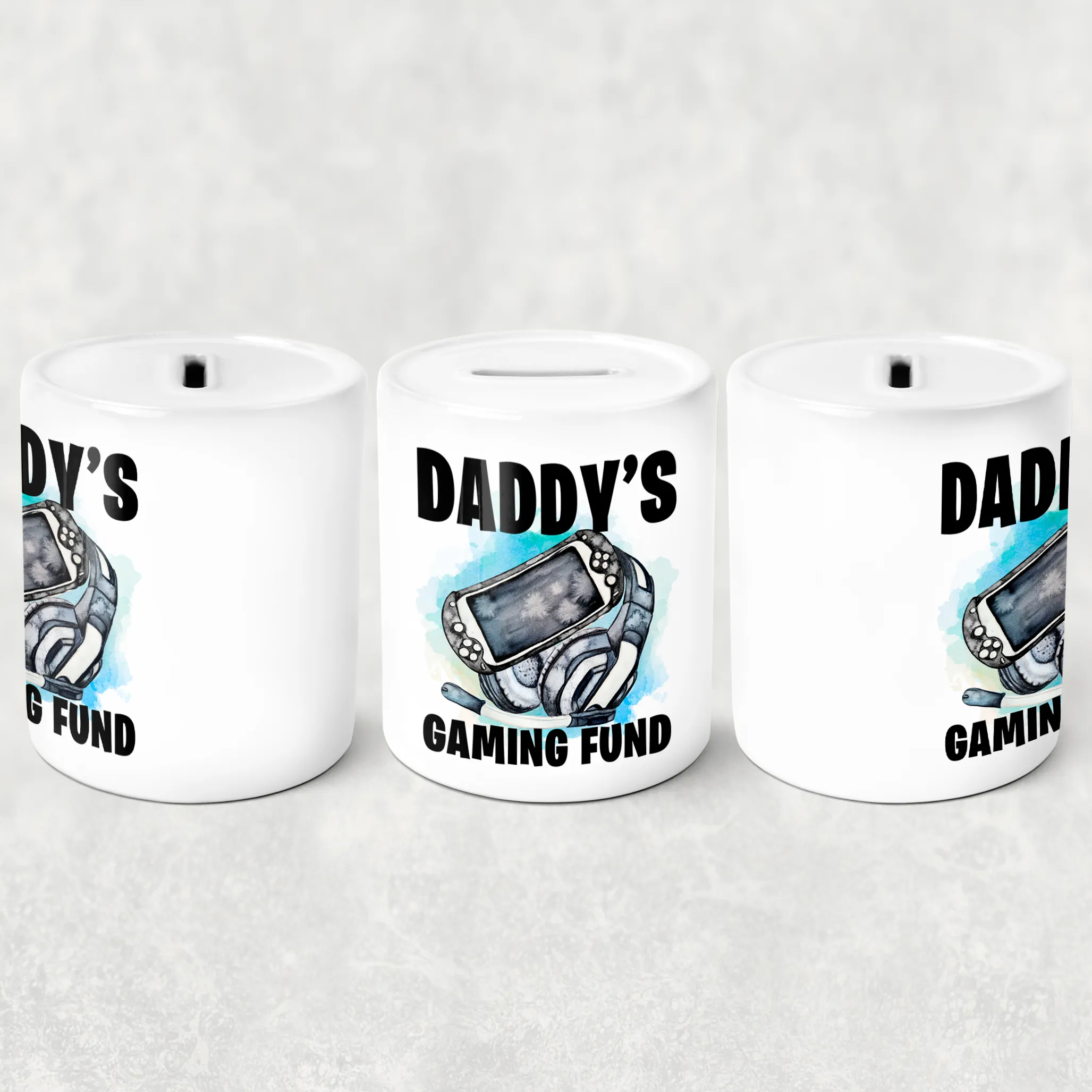 Dad's Gaming Fund Personalised Money Savings Pot