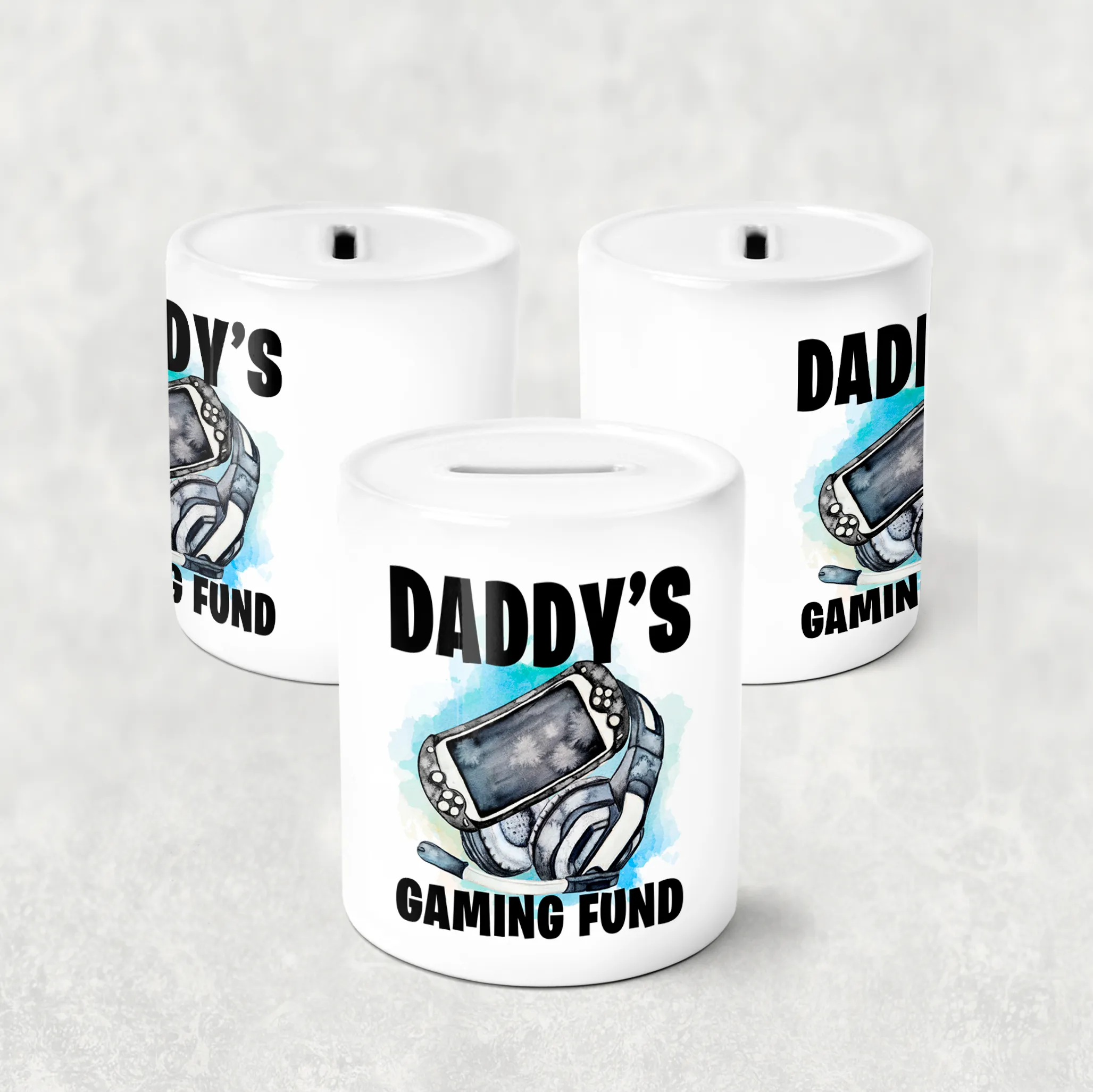 Dad's Gaming Fund Personalised Money Savings Pot