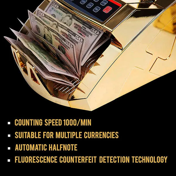 DL Gold Bill Counter: Rapid, Multi-Currency Cash Counting (Limited Edition)