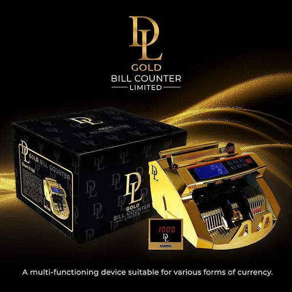 DL Gold Bill Counter: Rapid, Multi-Currency Cash Counting (Limited Edition)