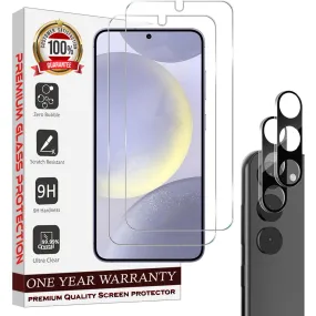 Entronix Case Screen Protector Bundle with Camera Cover for Samsung Galaxy S22 Plus Clear Built Anti Scratch, Bubble Free Easy Install,2 PACK
