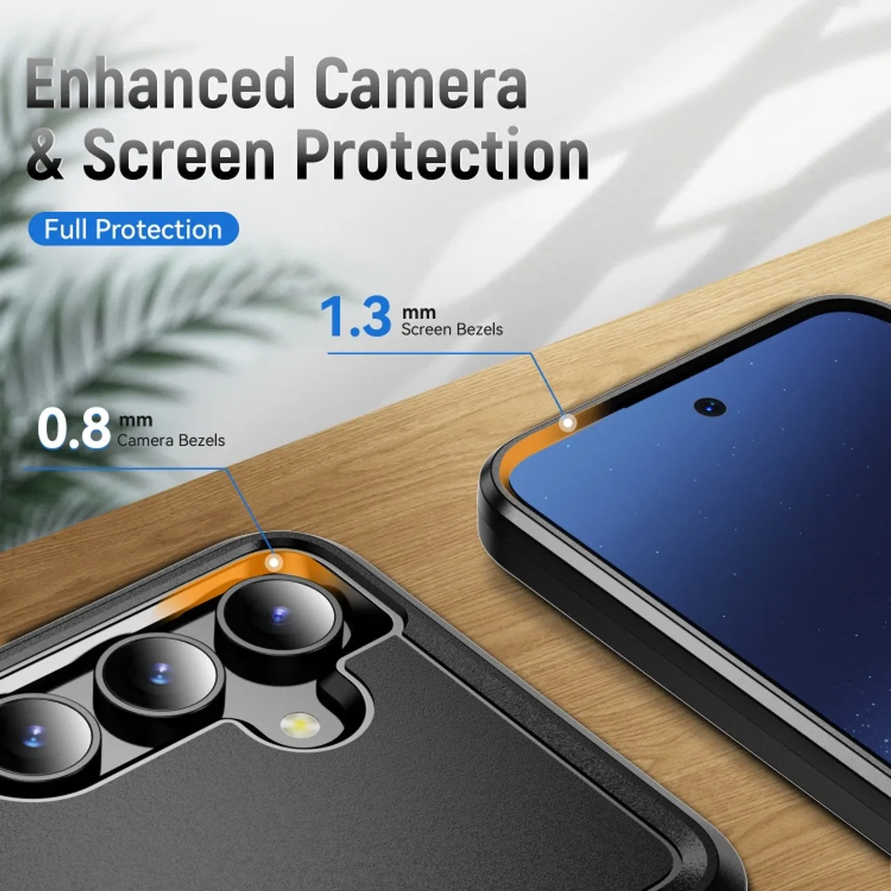 Entronix Heavy Duty Case Designed for Samsung Galaxy A35 Case with 2 Pack Tempered Glass Screen Protector, Shockproof Dropproof Anti-Scratch Case