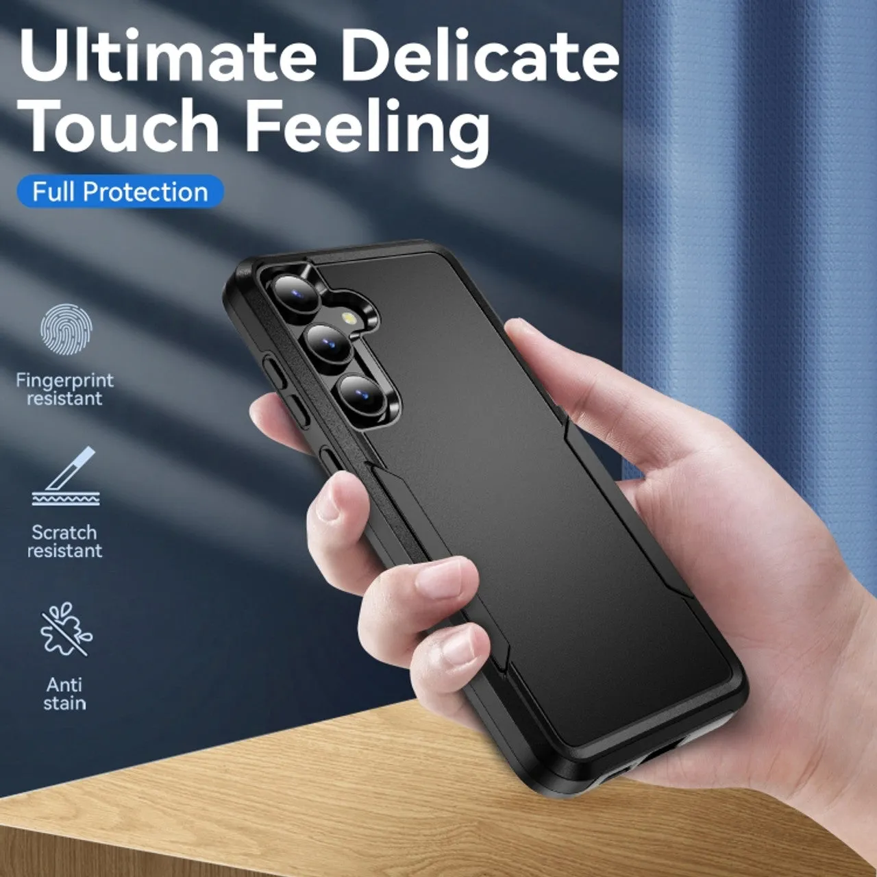 Entronix Heavy Duty Case Designed for Samsung Galaxy A35 Case with 2 Pack Tempered Glass Screen Protector, Shockproof Dropproof Anti-Scratch Case