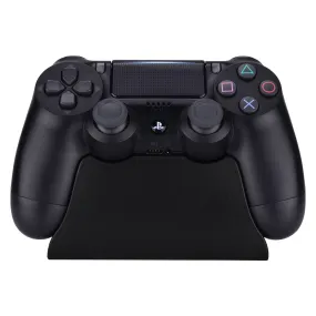 eXtremeRate Solid Black Controller Display Stand for PS4, Gamepad Accessories Desk Holder for PS4 Slim PS4 Pro Controller with Rubber Pads - SP4H01