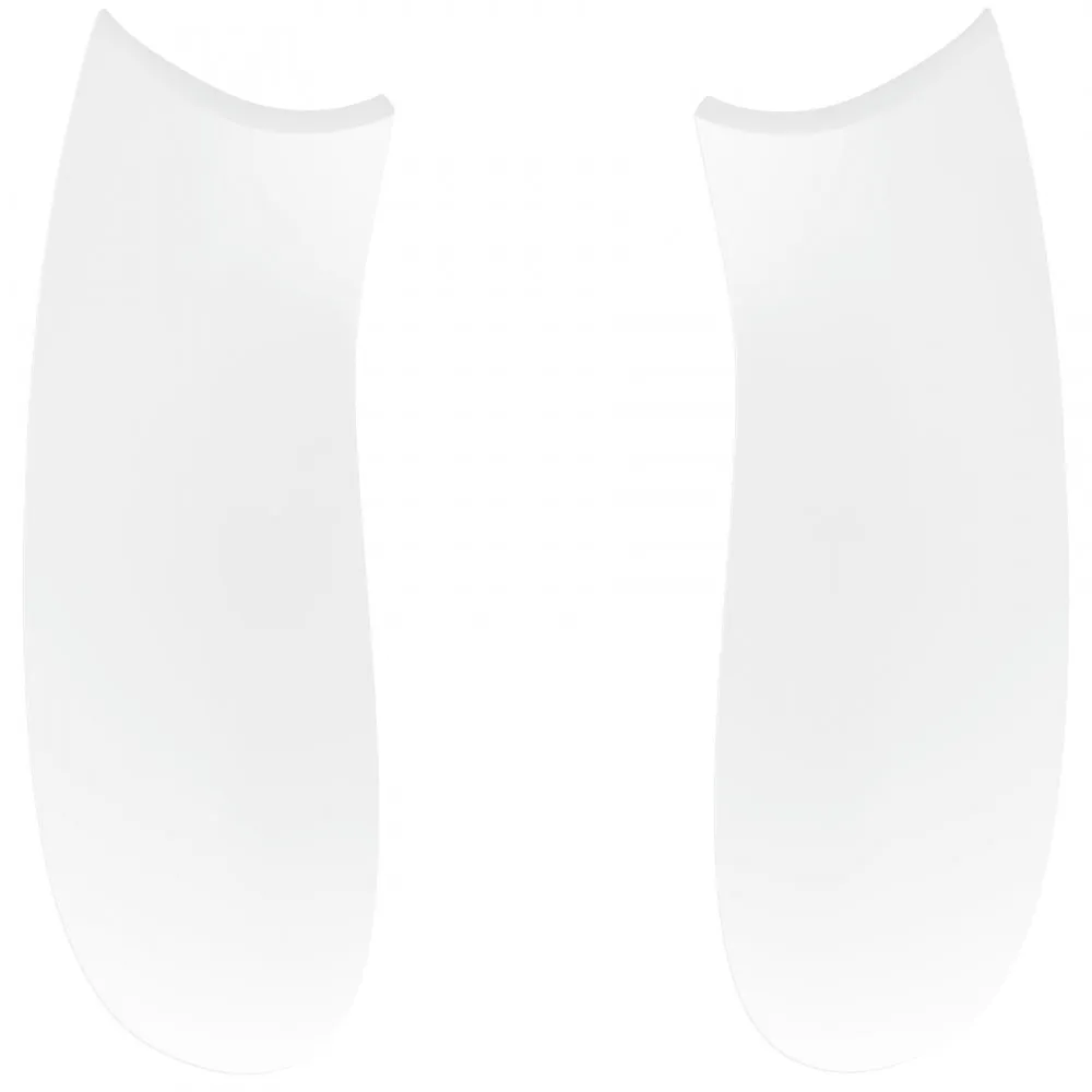 eXtremeRate White Grip Back Panels, Comfortable Non-Slip Side Rails Handles, Game Improvement Replacement Parts for Xbox Series S / X Controller - Controller NOT Included - PX3P308