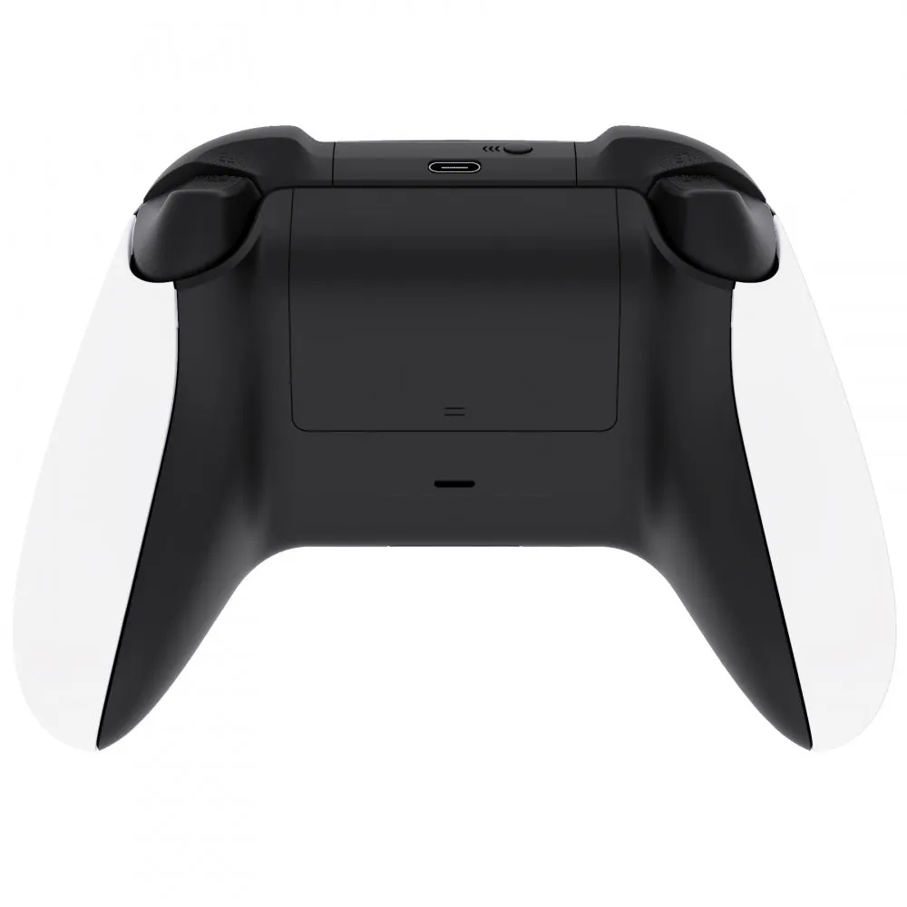 eXtremeRate White Grip Back Panels, Comfortable Non-Slip Side Rails Handles, Game Improvement Replacement Parts for Xbox Series S / X Controller - Controller NOT Included - PX3P308