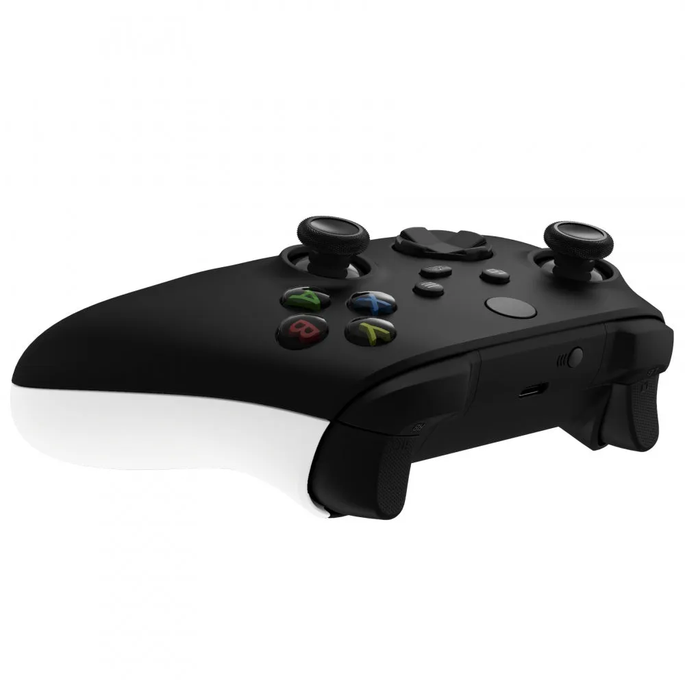 eXtremeRate White Grip Back Panels, Comfortable Non-Slip Side Rails Handles, Game Improvement Replacement Parts for Xbox Series S / X Controller - Controller NOT Included - PX3P308