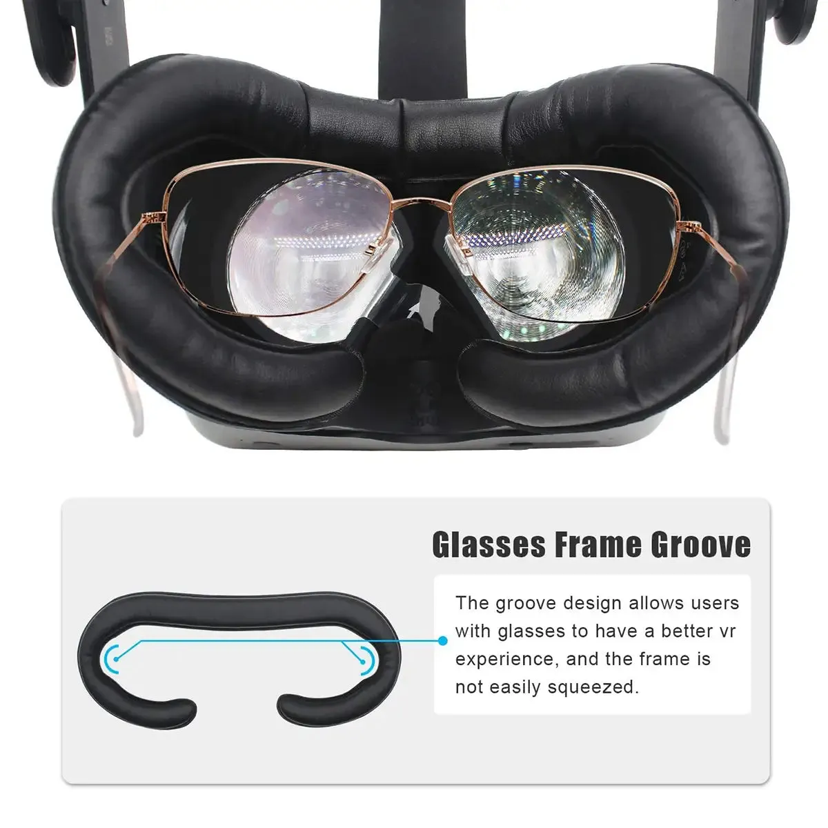 Facial Interface Bracket - PU leather face cover | for Valve Index