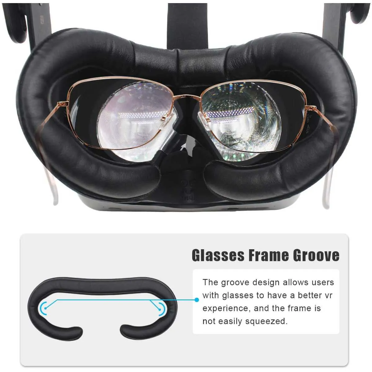 Facial Interface Bracket - PU leather face cover | for Valve Index