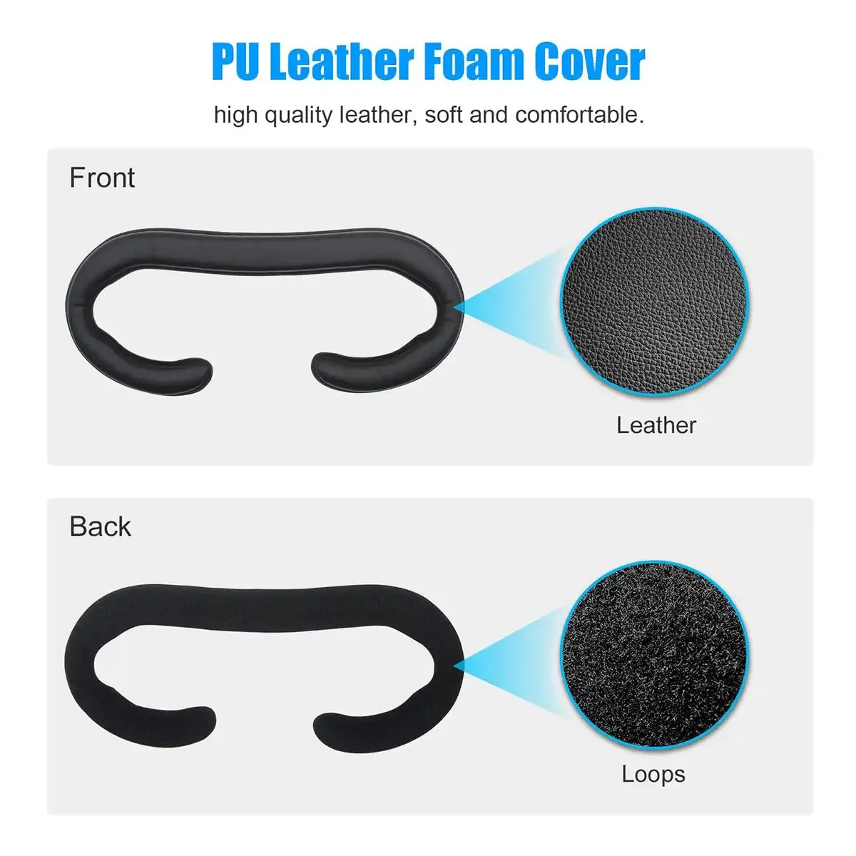 Facial Interface Bracket - PU leather face cover | for Valve Index