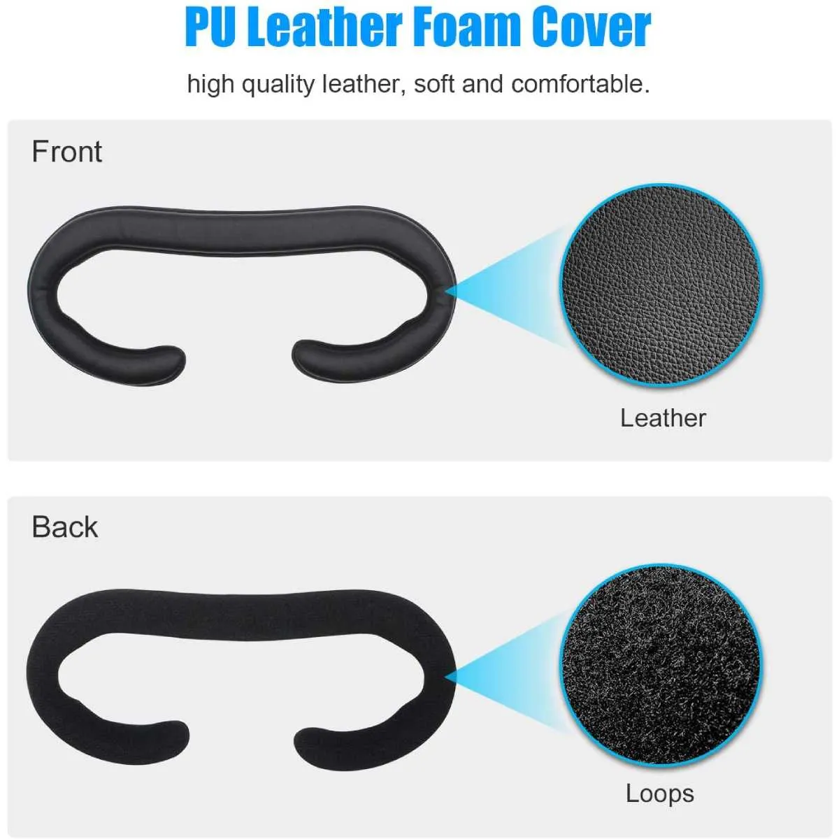 Facial Interface Bracket - PU leather face cover | for Valve Index